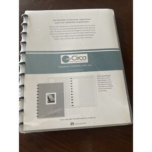 Levenger Translucent Notebook Letter Size New 3/4" Discs